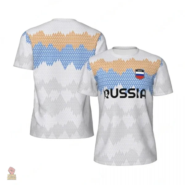 Maillot rouge avec motifs gris pour fans de l'URSS