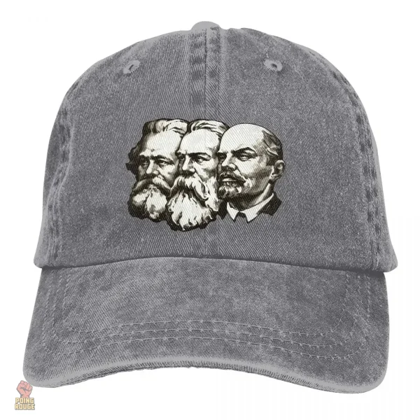 Casquette iconique représentant les leaders communistes