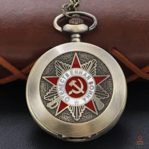 Accessoire unique en bronze, montre inspirée de l'ère soviétique