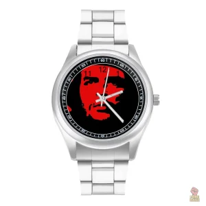 Montre portrait rouge au style communiste