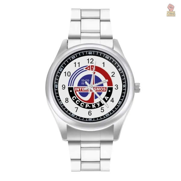 montre-interkosmos-cccp-argentee-1 Montre Interkosmos argentée au design communiste