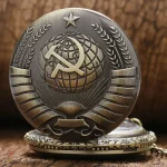 Élégante montre de poche des temps soviétiques