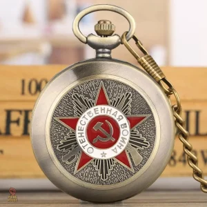 Élégante montre de poche en bronze