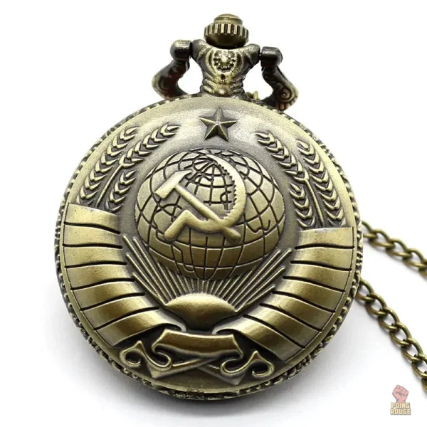 Montre de poche soviétique, or brillant