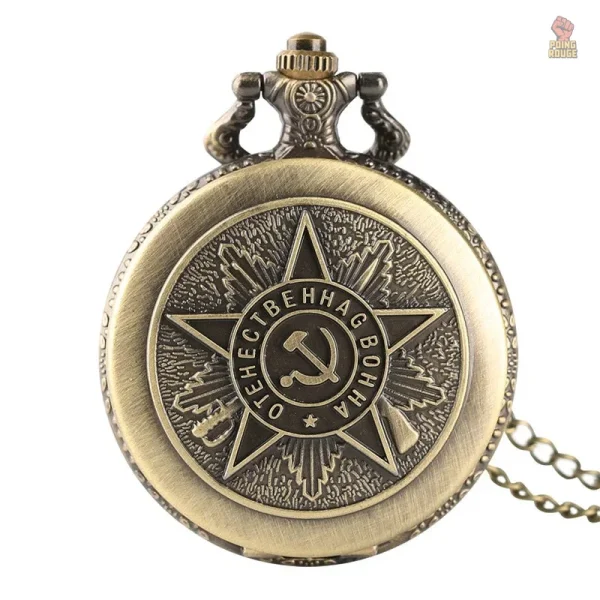 Horloge de poche argentée d'époque
