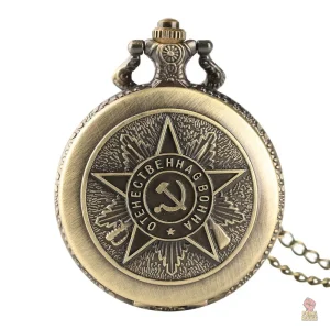 Montre poche vintage dorée URSS