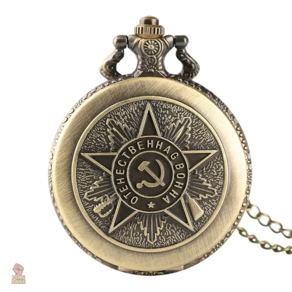 Montre de poche dorée, pièce unique URSS