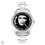 Montre révolutionnaire noir et blanc au design communiste