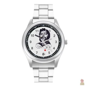 Montre Barbouillée avec étoile rouge, style communiste