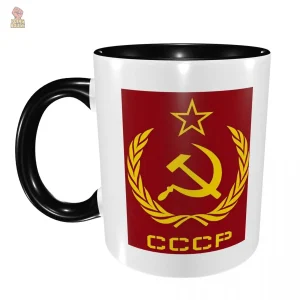 Mug en céramique avec motif faucille et marteau URSS