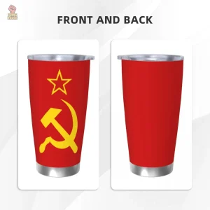 Mug acier inoxydable avec symbole communiste