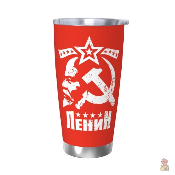 Mug en acier inoxydable au design inspiré de Lénine
