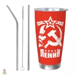 Mug au style soviétique en acier résistante