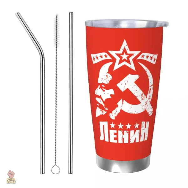 Mug au style soviétique en acier résistante