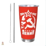 Mug isotherme rouge pour les passionnés d'histoire