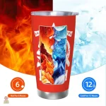 Mug isotherme en acier inoxydable de style soviétique