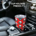Mug durable en acier inoxydable, couleur rouge vif