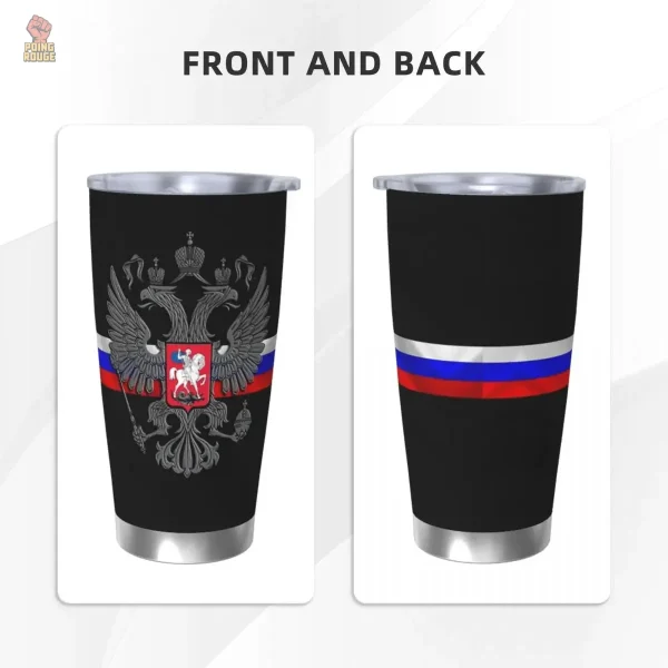 Aigle impérial sur mug isotherme noir