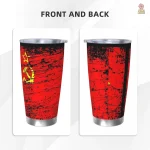 Mug rouge au design soviétique rétro
