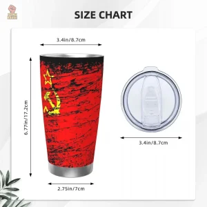 Mug communiste isotherme au style vintage