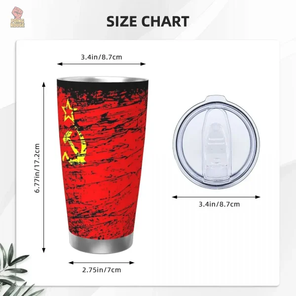 Mug communiste isotherme au style vintage