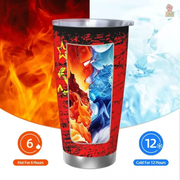 Mug isotherme au look communiste distinctif