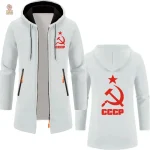 Vêtement CCCP, parka à capuche, look engagé