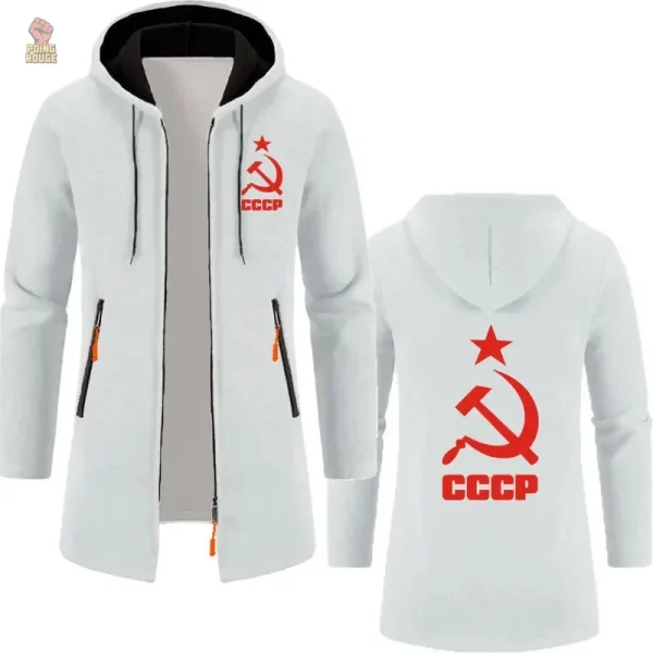 Vêtement CCCP, parka à capuche, look engagé