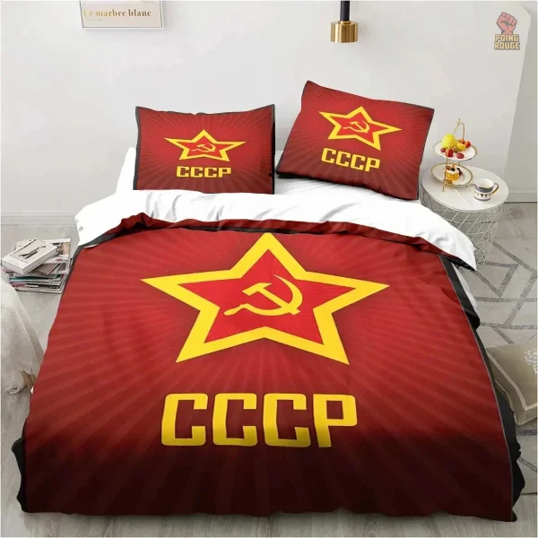 Textile de lit au design historique CCCP