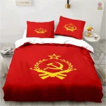 Parure de lit avec symbole communiste emblématique