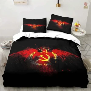Draps décorés des emblèmes des 15 républiques soviétiques