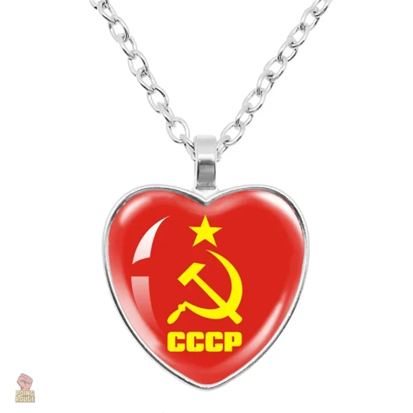 pendentif-collier-cccp-drapeau-faucille-etoile-coeur-rouge-1 Pendentif collier communiste avec drapeau et étoile rouge