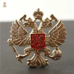 Accessoire communiste : aigle bicéphale en métal