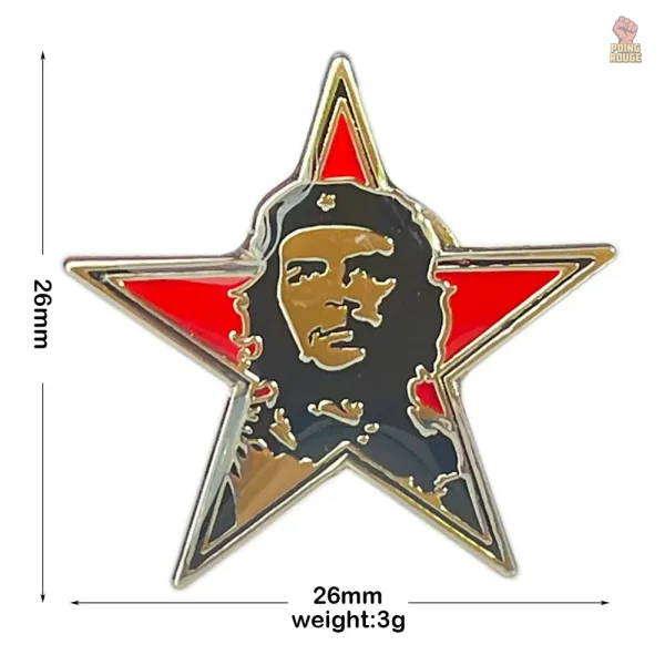 pin-badge-che-guevara-beret-etoile-rouge-emaille-metal-1 Pin badge Che Guevara avec beret et étoile rouge émaillée