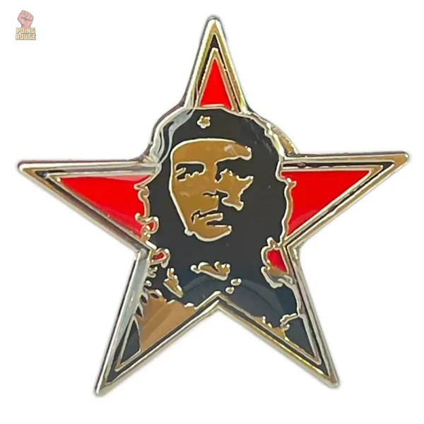 Badge en métal Che Guevara, style beret, finition brillante