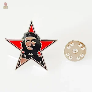 Pin décoratif Che Guevara, finition métal colorée