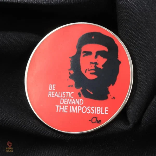 Accessoire Che Guevara en métal doré, design portrait