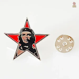 Badge Che Guevara, design émaillé, symbole de la révolution cubaine