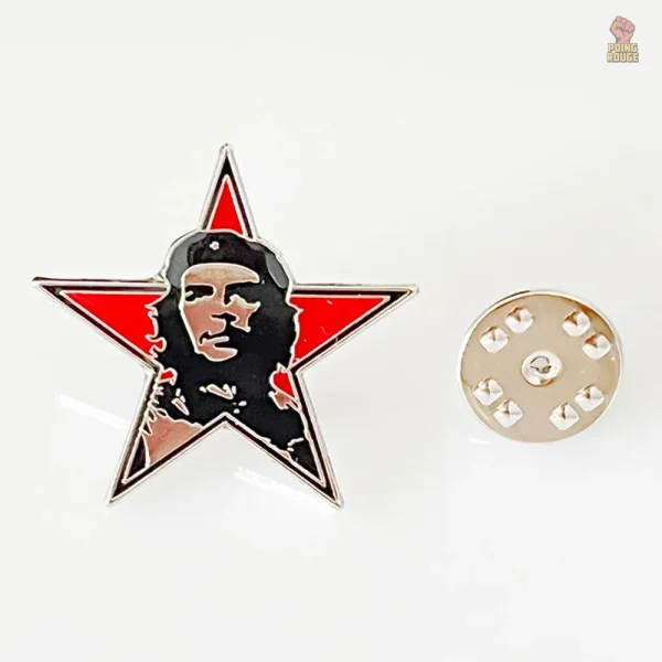 Badge Che Guevara, design émaillé, symbole de la révolution cubaine