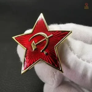 Pin badge étoile rouge de l'armée soviétique en émail