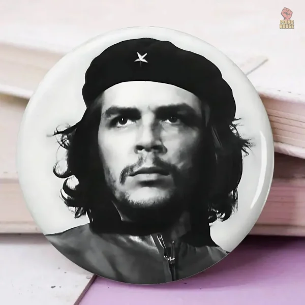 Pin Che Guevara, style macaron, fond rouge