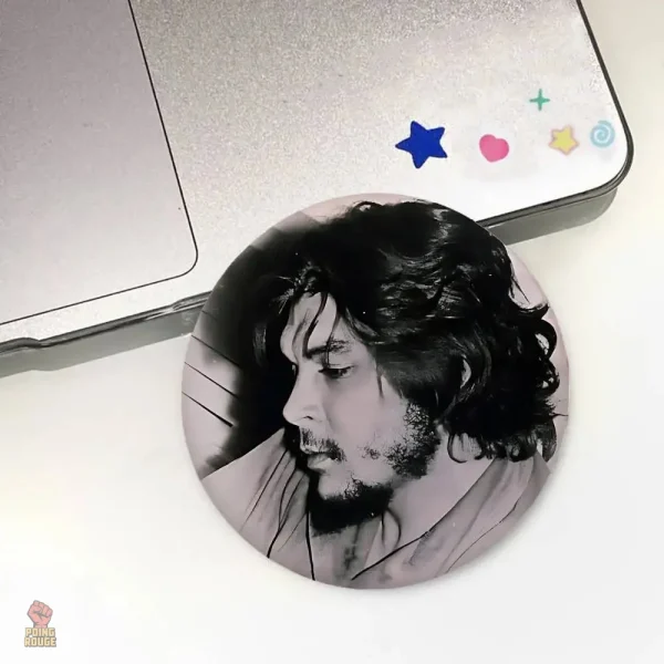Macaron avec l'image de Che Guevara, fond blanc