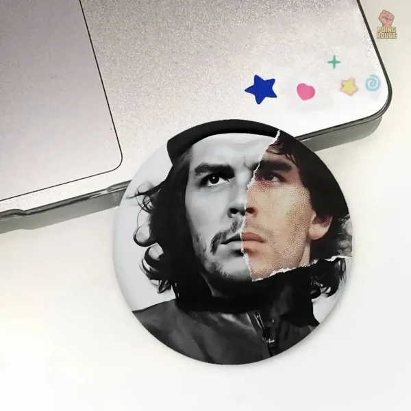 pin-badge-macaron-che-guevara-portrait-rouge-fond-noir-rond-1 Pin badge portrait Che Guevara rouge sur fond noir