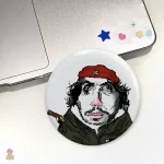 Pin style rétro de Che Guevara, fond noir