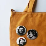 Macaron rond avec l'image de Che Guevara
