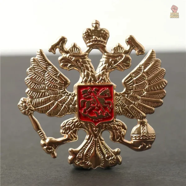 Étoile rouge en métal doré, symbole CCCP, 3.5 cm
