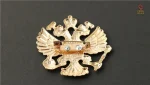 Accessoire vintage CCCP, pin étoile dorée, 3.5 cm