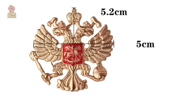 Pin rétro étoile rouge, 3.5 cm, métal doré
