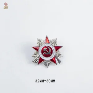 Pin argenté ordre de la guerre patriotique CCCP 32mm