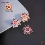 Accessoire historique CCCP, insigne 32mm en argent
